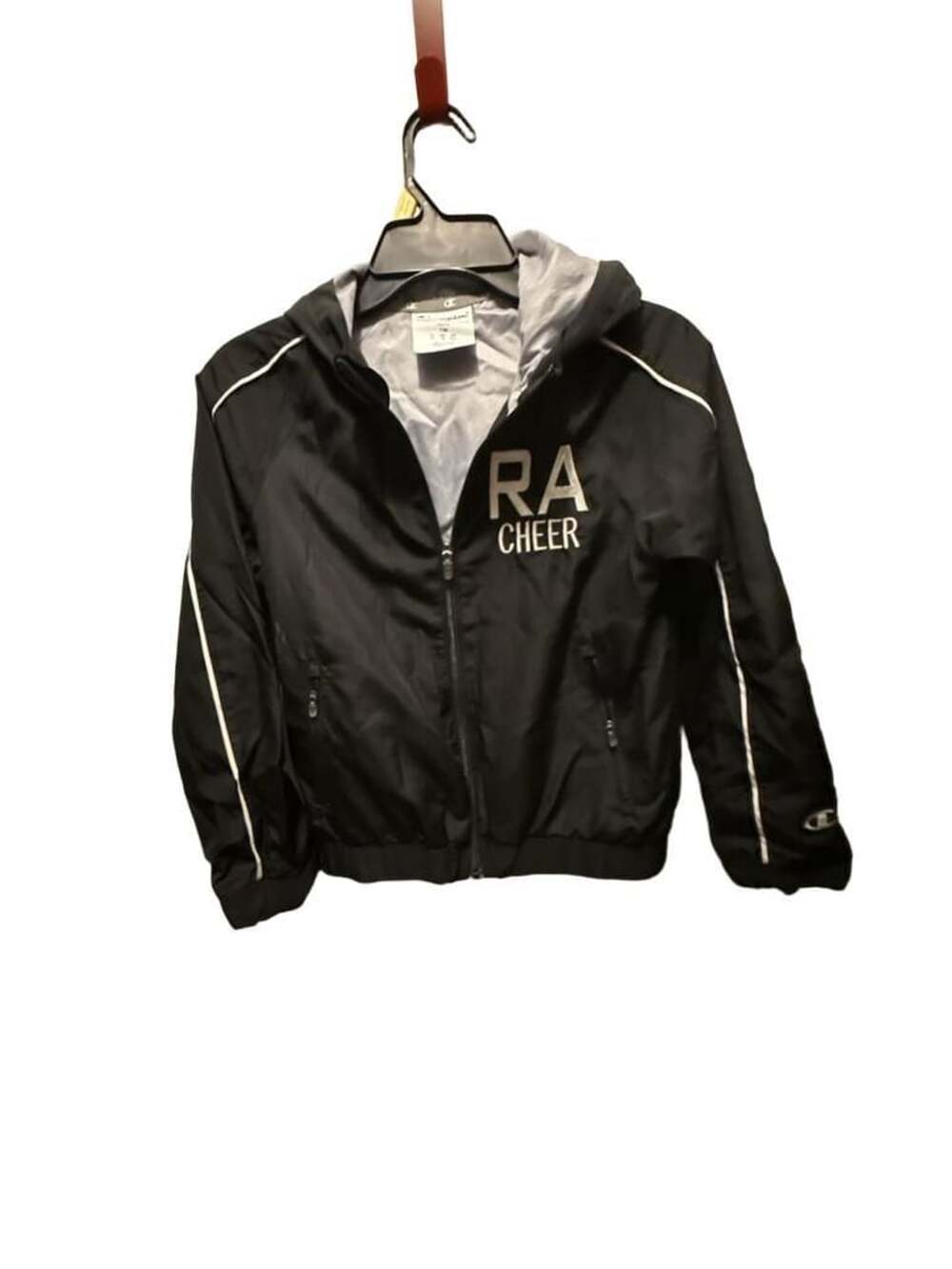 Champion RA Cheer Windbreaker Jacket Youth YM Black White